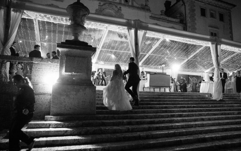 vizcaya miami wedding reception at night