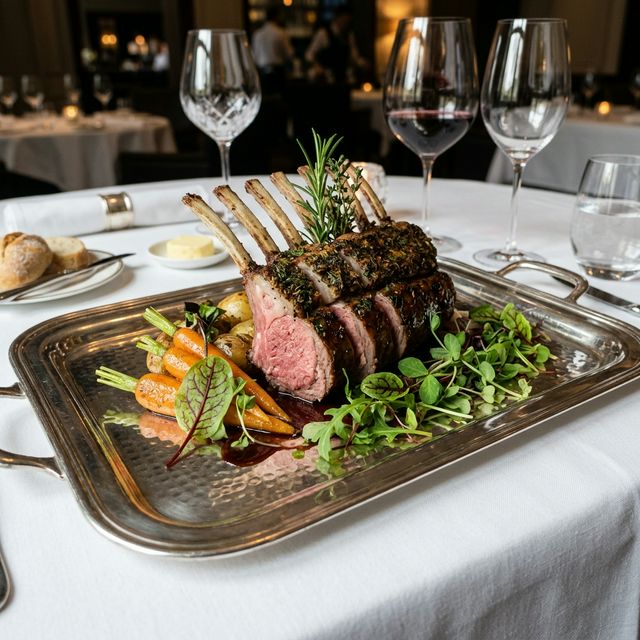 Platinum Stationed Sample Dinner Menu